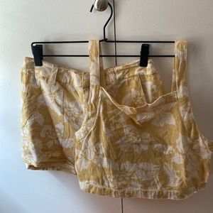 O’Neill two piece floral shirt, short set